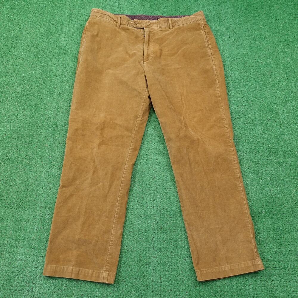 DANIEL CREMIEUX NEWPORT BROWN CORDUROY PANTS MENS SIZE 38X30